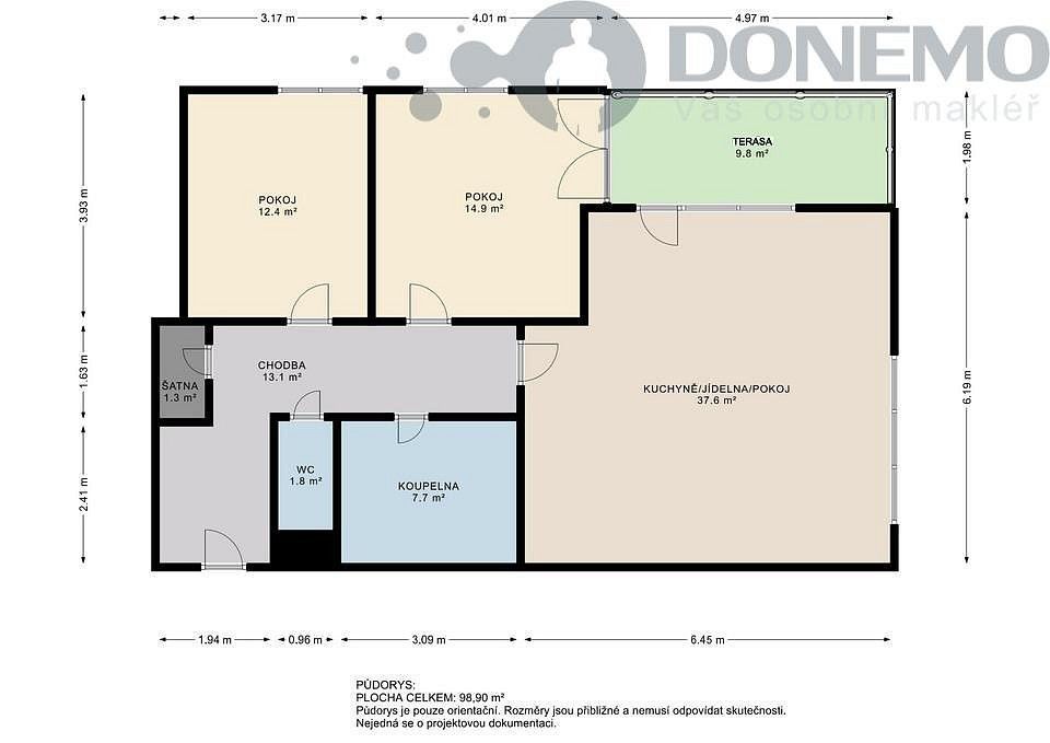 3+kk, Olomouc - Nové Sady, Olomoucký kraj, 82 m² - 2