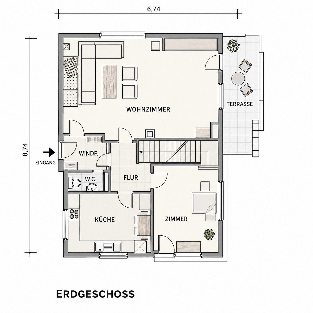 Rodinné domy, Otto-Hue-Str., , Severní Porýní-Vestfálsko, 99 m² - 2
