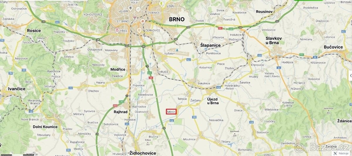 Pozemky pro bydlení, Měnín, 664 57