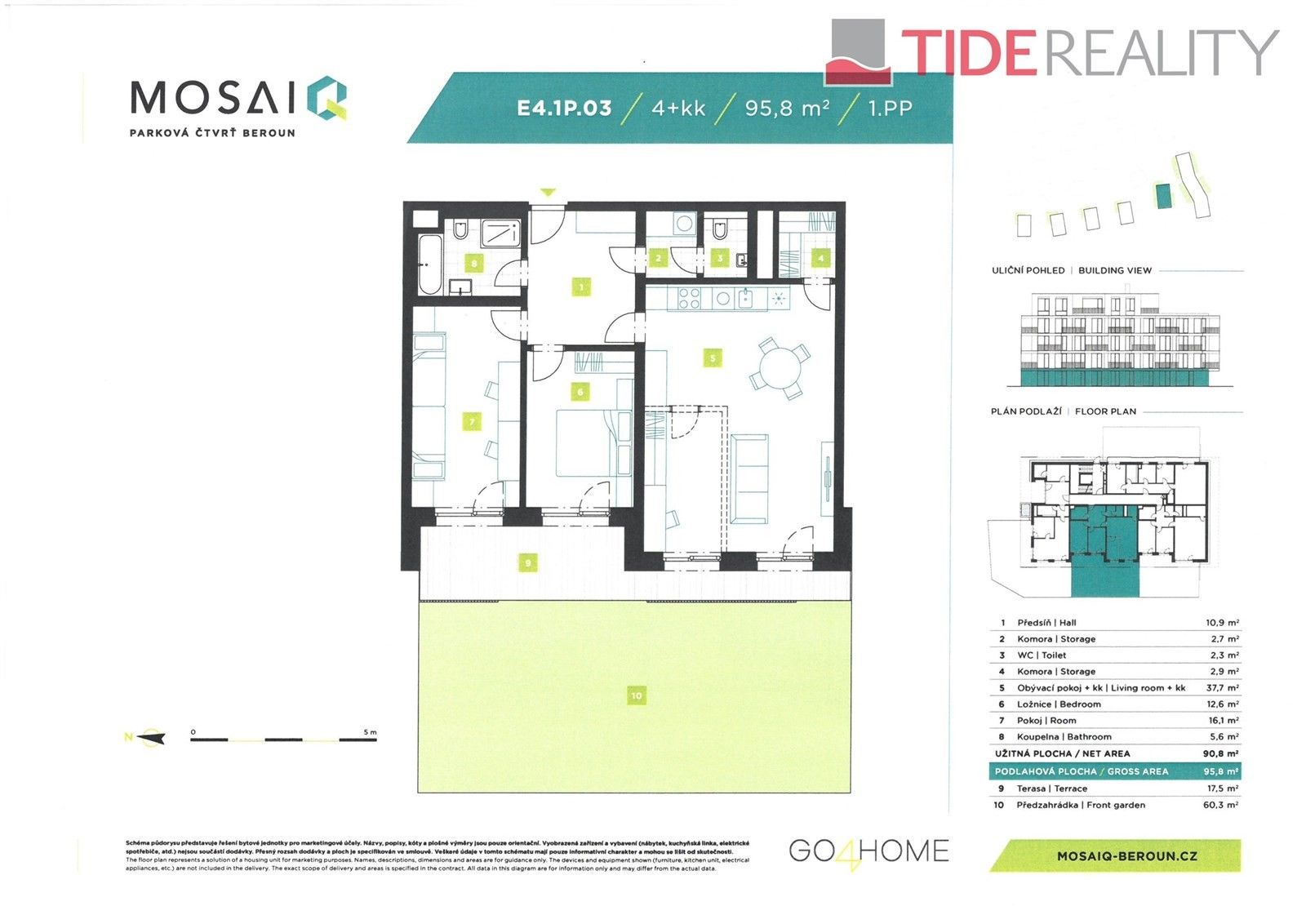 Prodej byt 3+kk - Na Máchovně, Beroun, 96 m²