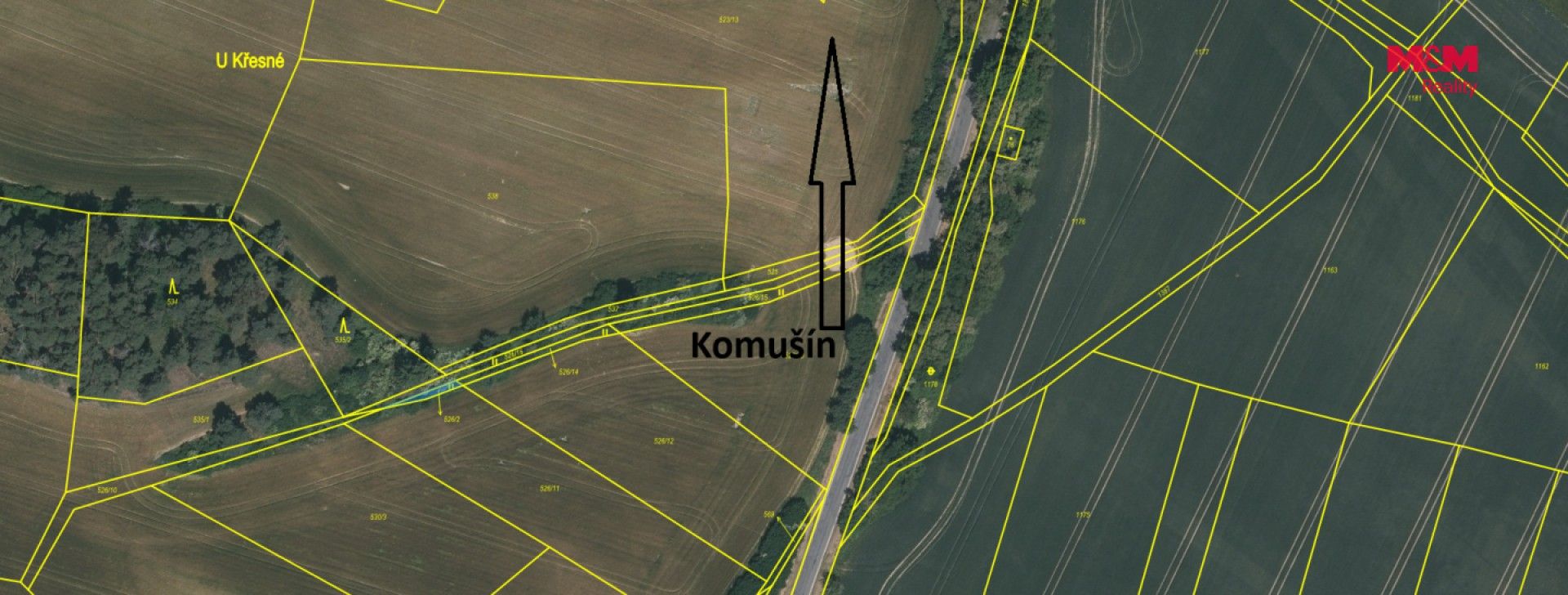 Prodej zemědělský pozemek - Horažďovice Komušín - 2