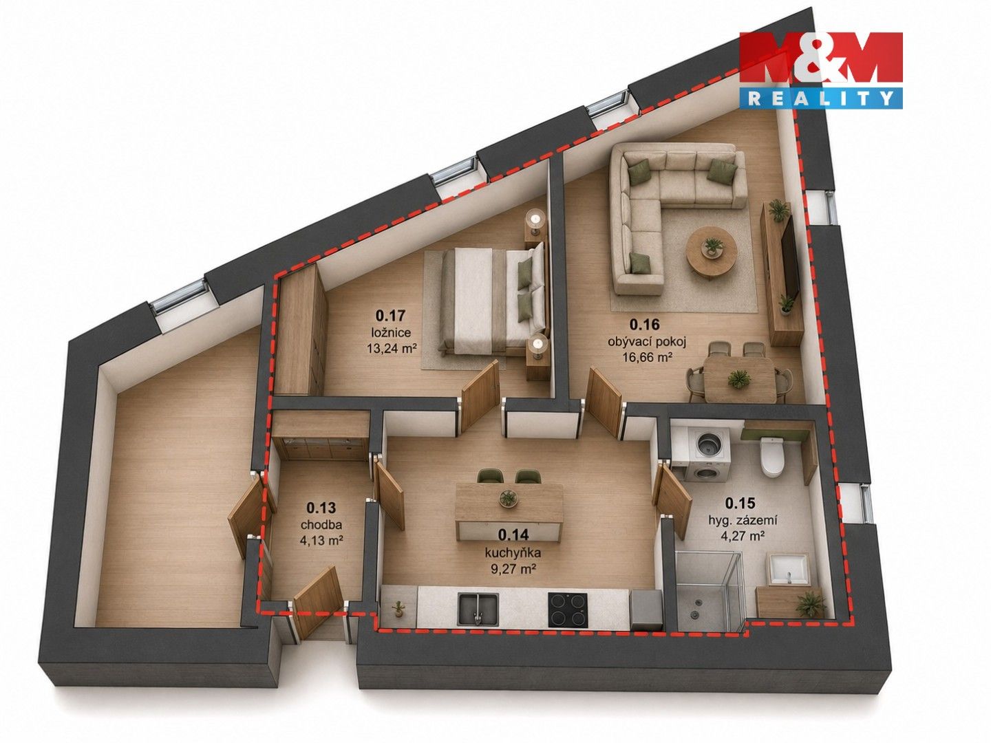 Prodej byt 3+kk - Pod třešněmi, Praha, 52 m² - 5