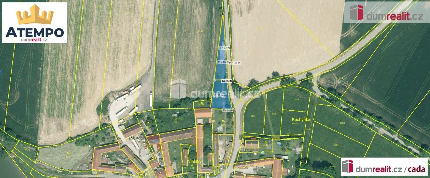 Pozemek pro bydlení · 1 318 m² · Vlhlavy, Sedlec - 3