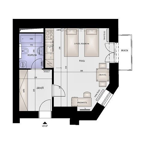 Byt 1+kk · 35 m² · Bratislavská, Brno - Zábrdovice - 4