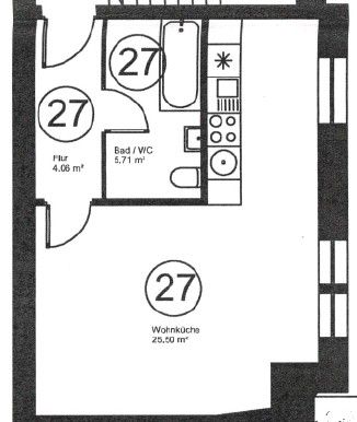 1+1, Mindener Straße 3 Berlin Charlottenburg Berlin 10589, 36 m² - 2