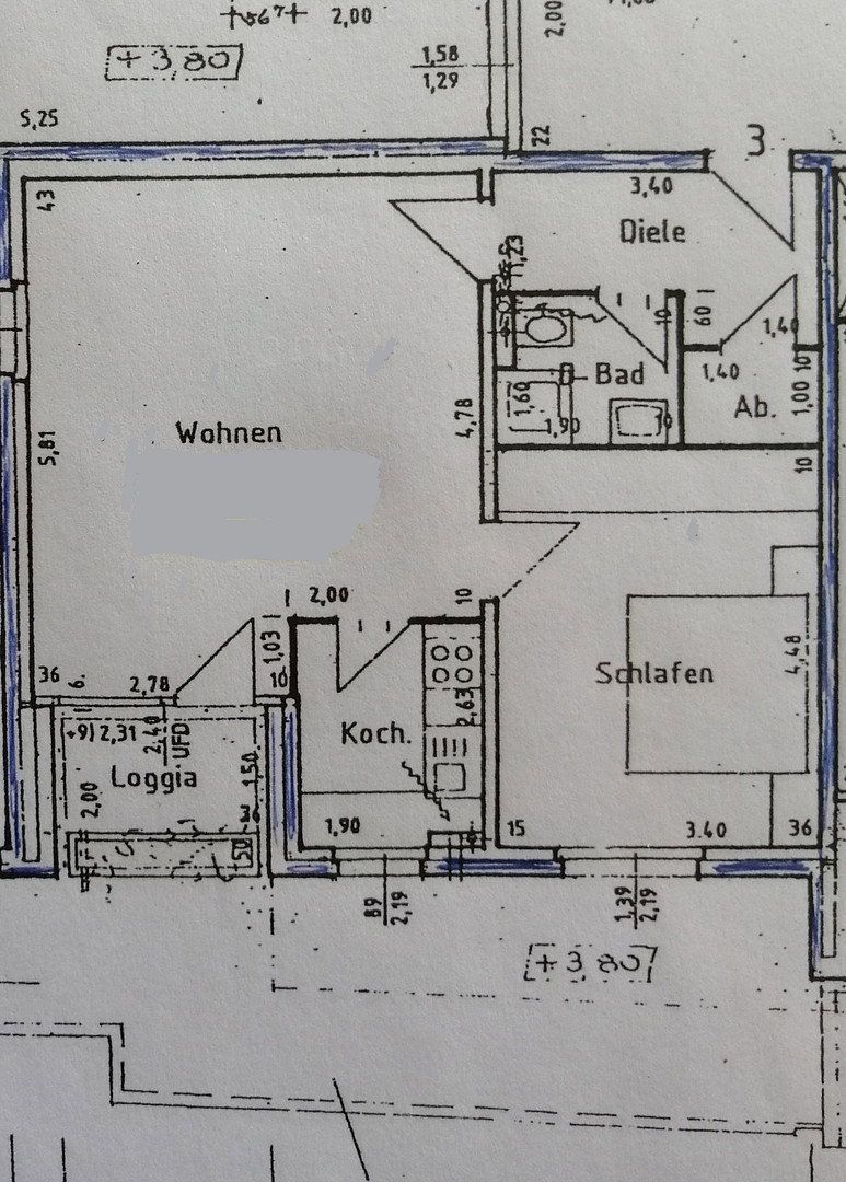 2+1, , Severní Porýní-Vestfálsko, 57 m² - 1