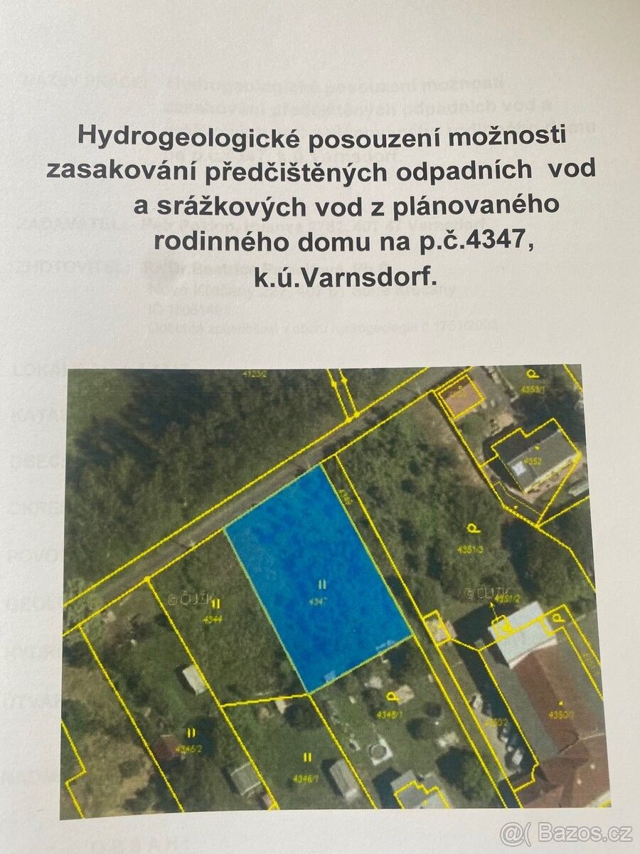 Prodej pozemek pro bydlení - Varnsdorf, 407 47