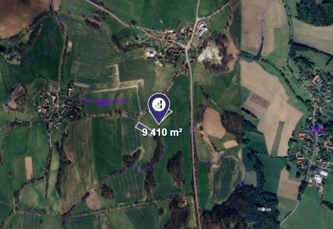 Prodej zemědělský pozemek - Vrbatův Kostelec, 941 m²