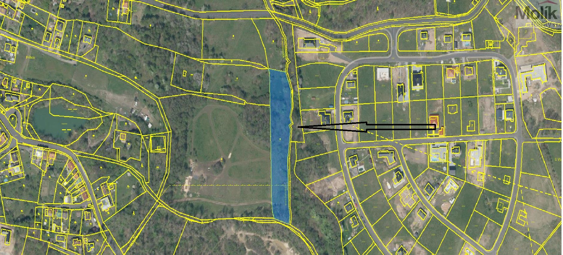 Prodej komerční pozemek - Přítkov, Proboštov, 9 445 m²