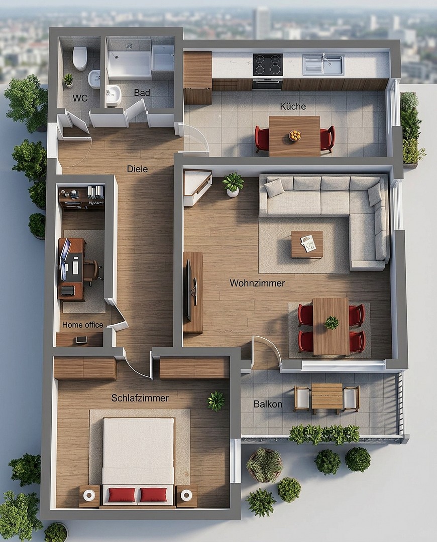 2+1, Schweinfurt Schweinfurt Bayern 97422, 72 m² - 1