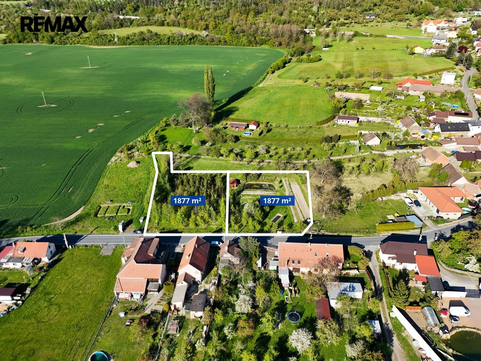 Pozemek pro bydlení · 1 877 m² · Podhořany u Ronova - 3
