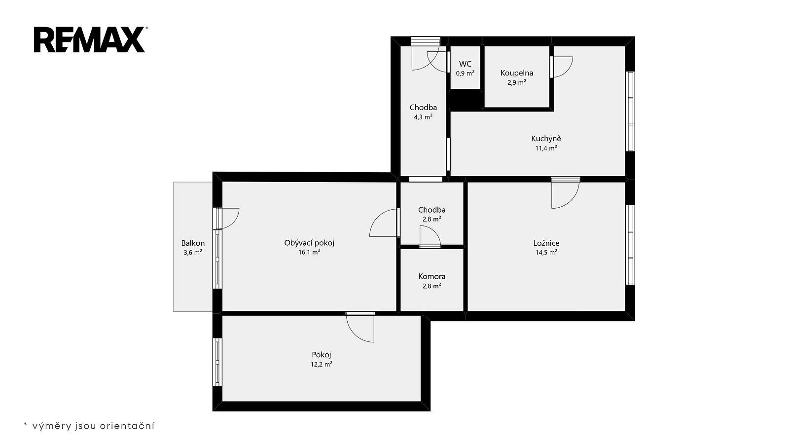 3+1, Olomouc - Povel, Olomoucký kraj, 74 m² - 2