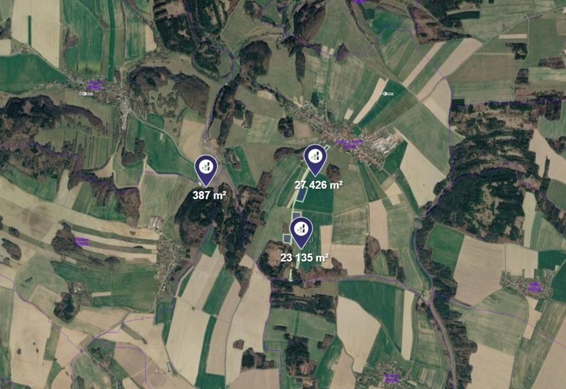 Prodej zemědělský pozemek - Hvozd, 8 833 m² - 5