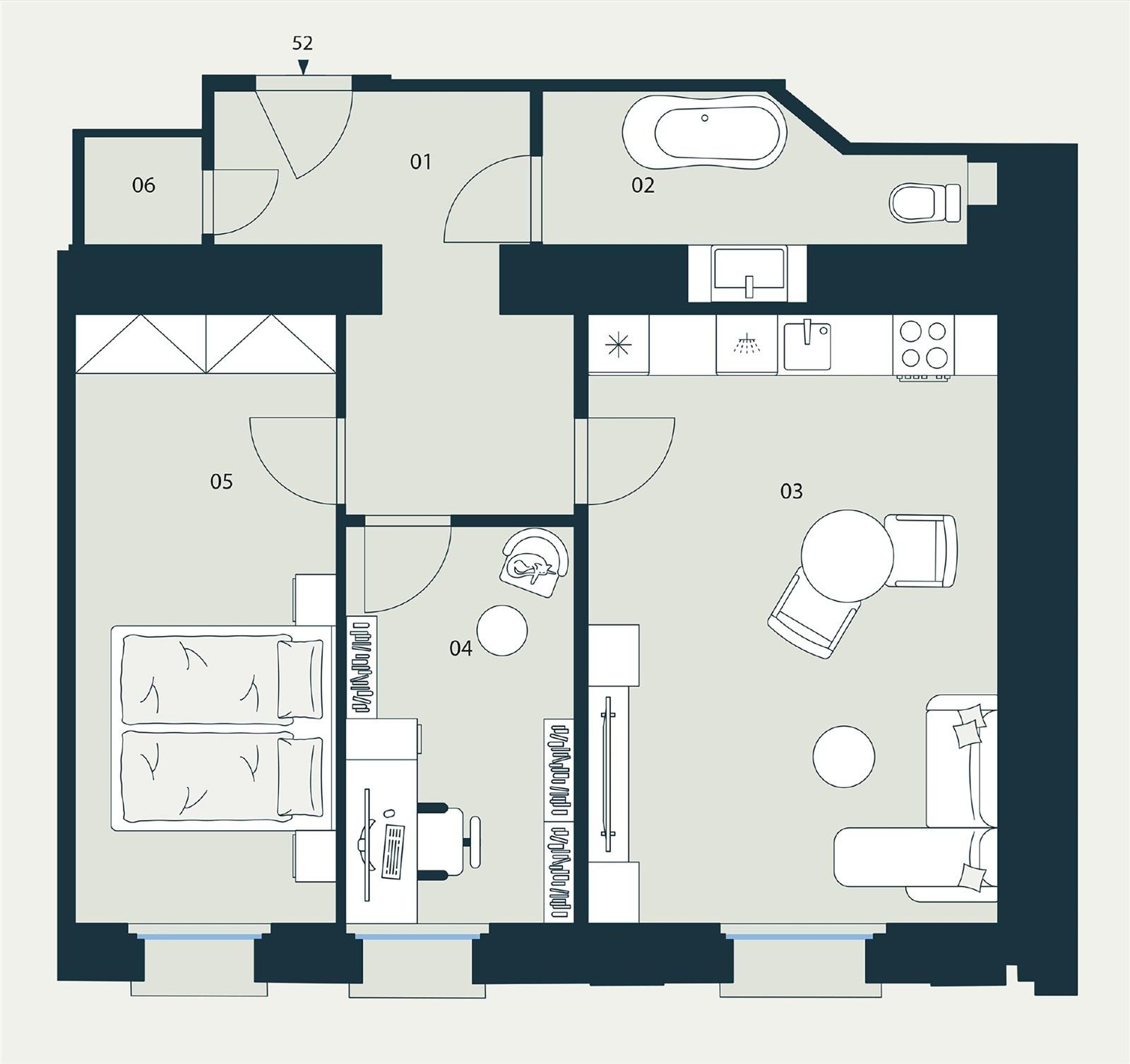 Prodej byt 2+kk - Rostislavova  , Praha, 64 m²