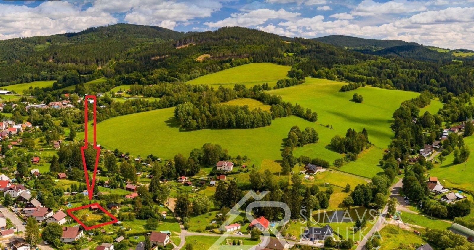Prodej pozemek pro bydlení - Dlouhá, Kašperské Hory, 769 m² - 1