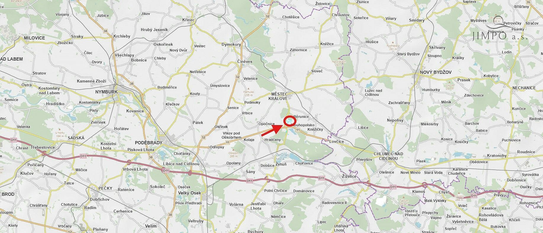 Prodej zemědělský pozemek - Dlouhopolsko, okres Nymburk, Středočeský kraj - 2