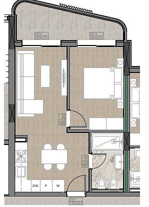 Byt 2+kk · 44 m² · Golem, Tirana, Albánie - 4