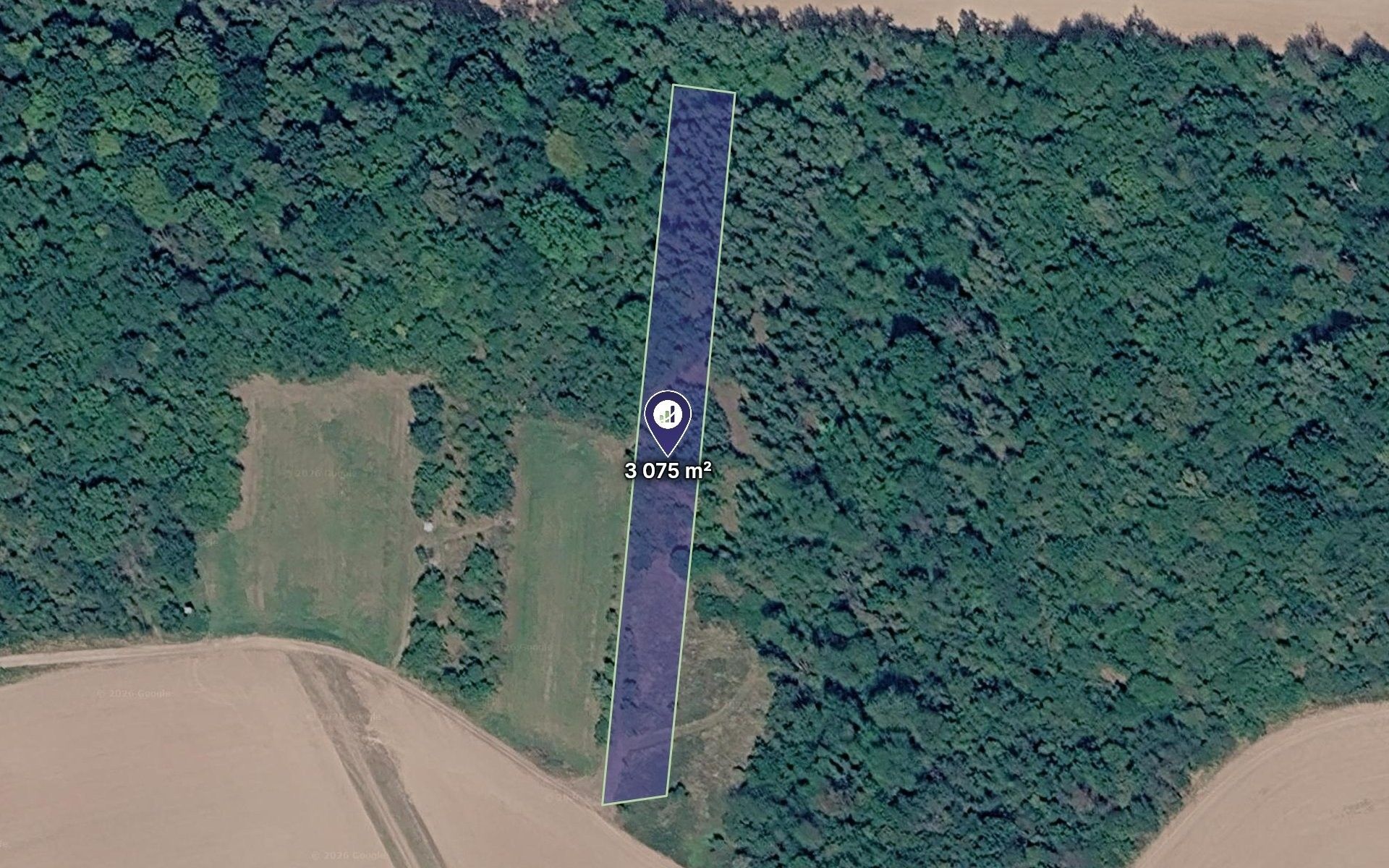 Lesy, Kounice, 3 075 m² - 1