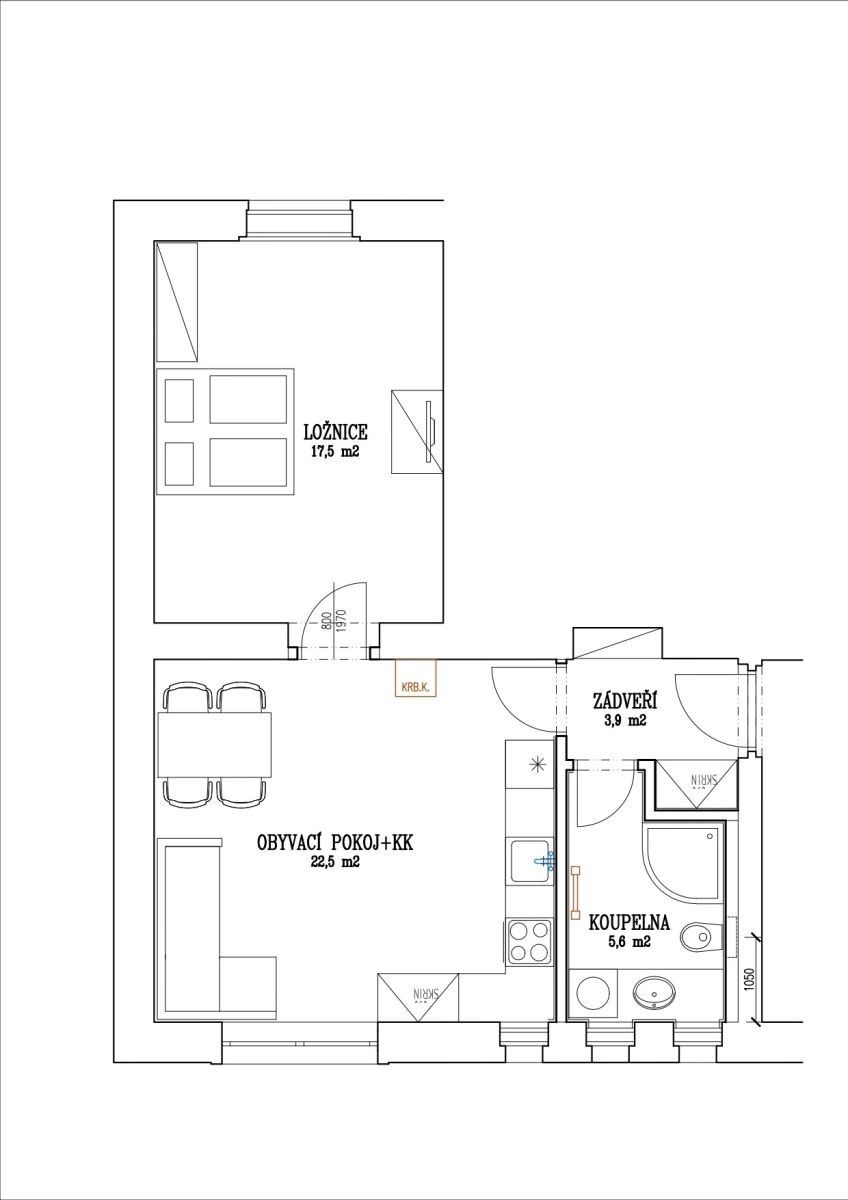 Byt 2+kk · 50 m² · Krhanice - Krhanice, Středočeský kraj - 3