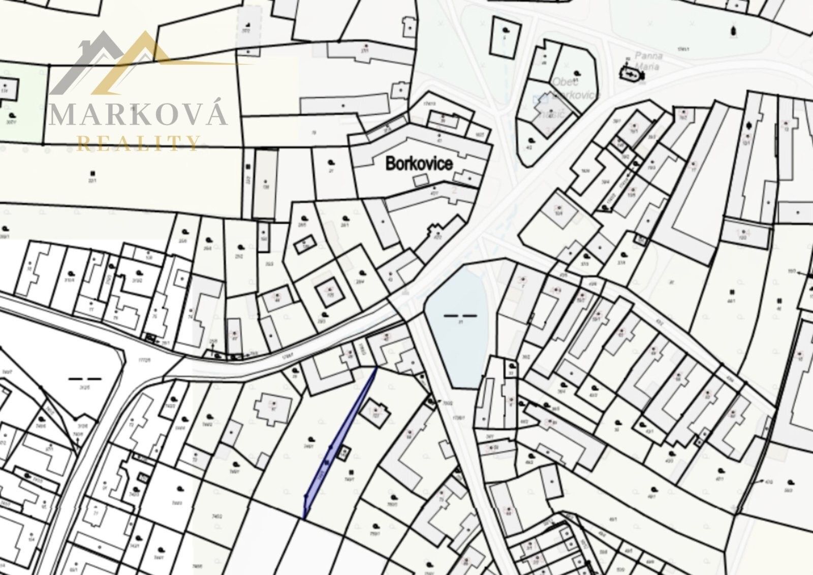 Prodej zahrada - Borkovice, 221 m²