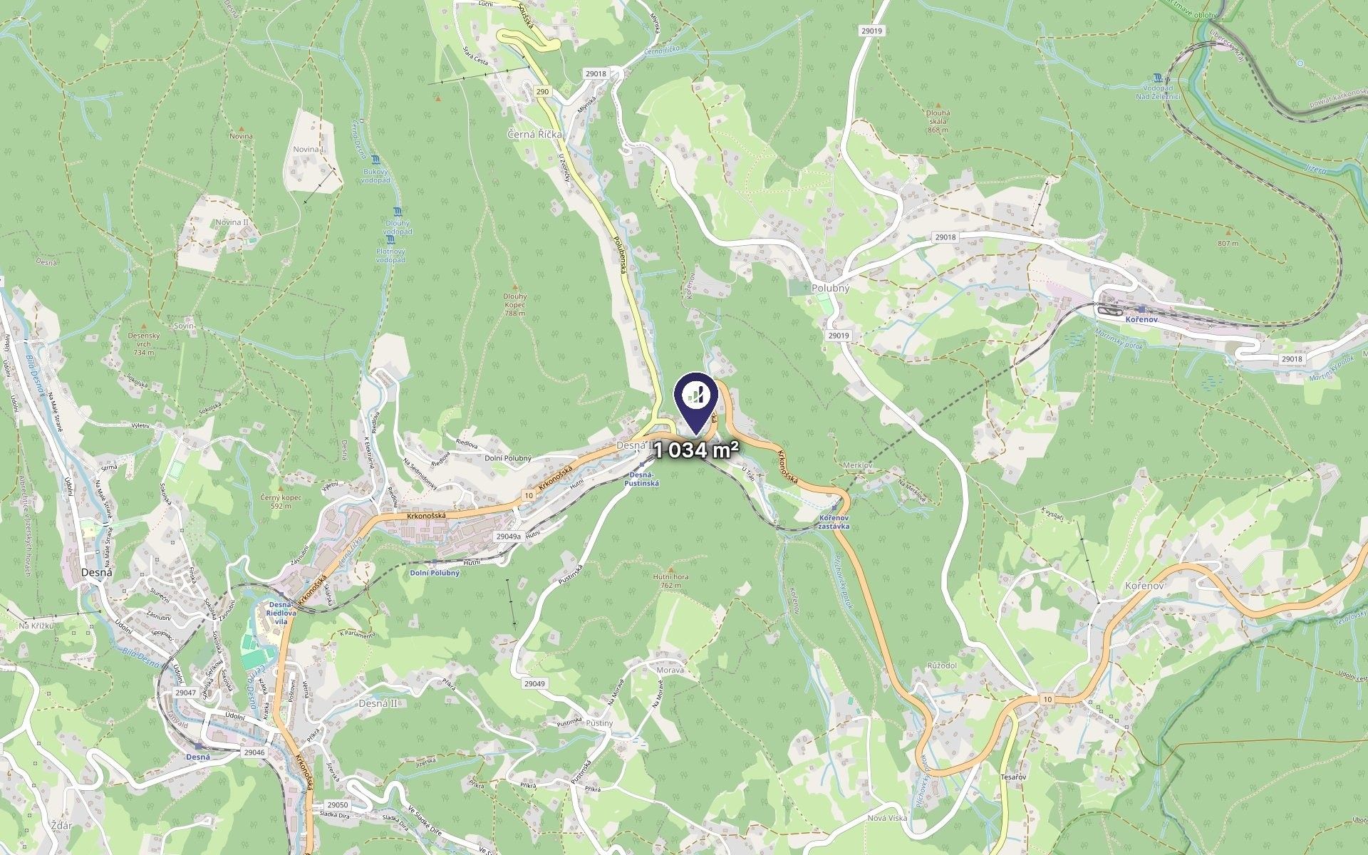 Louka · 1 034 m² · Desná - 3