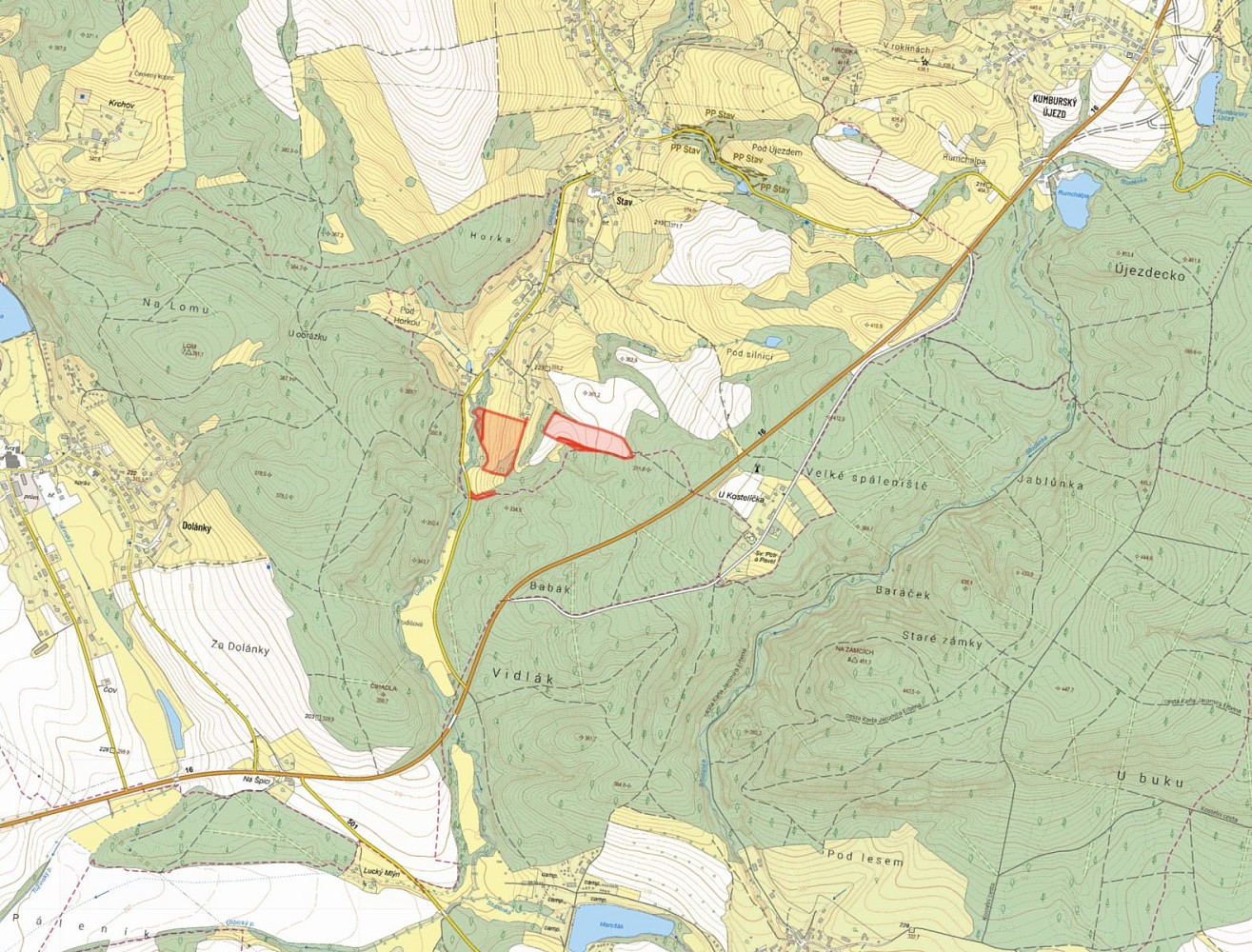 Prodej louka - Úbislavice - Stav, okres Jičín - 2