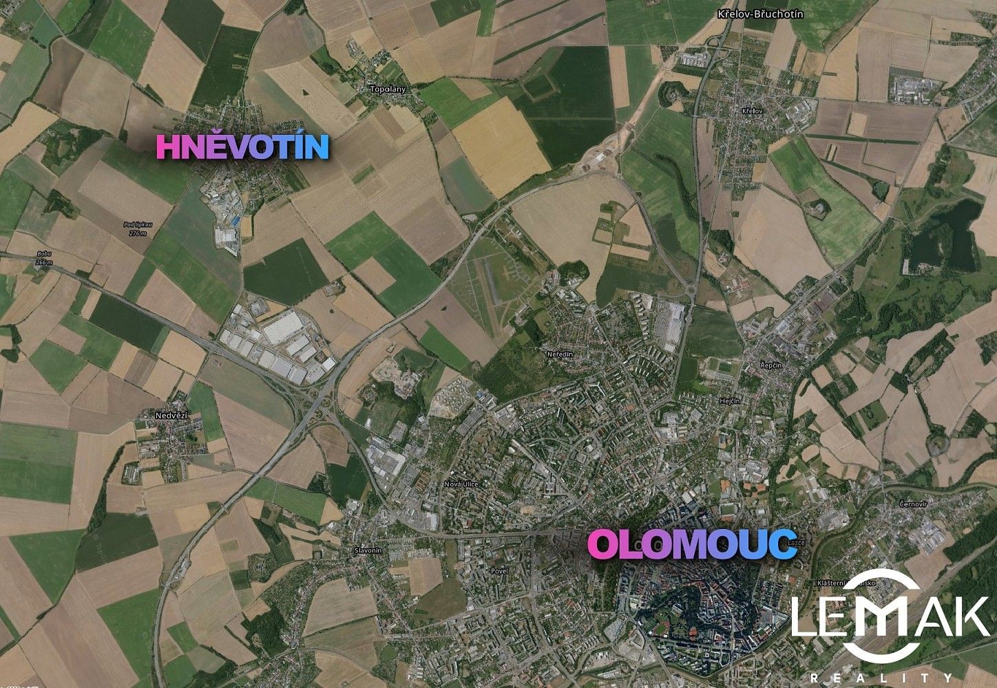 Pozemek pro bydlení · Hněvotín, okres Olomouc, Olomoucký kraj - 3