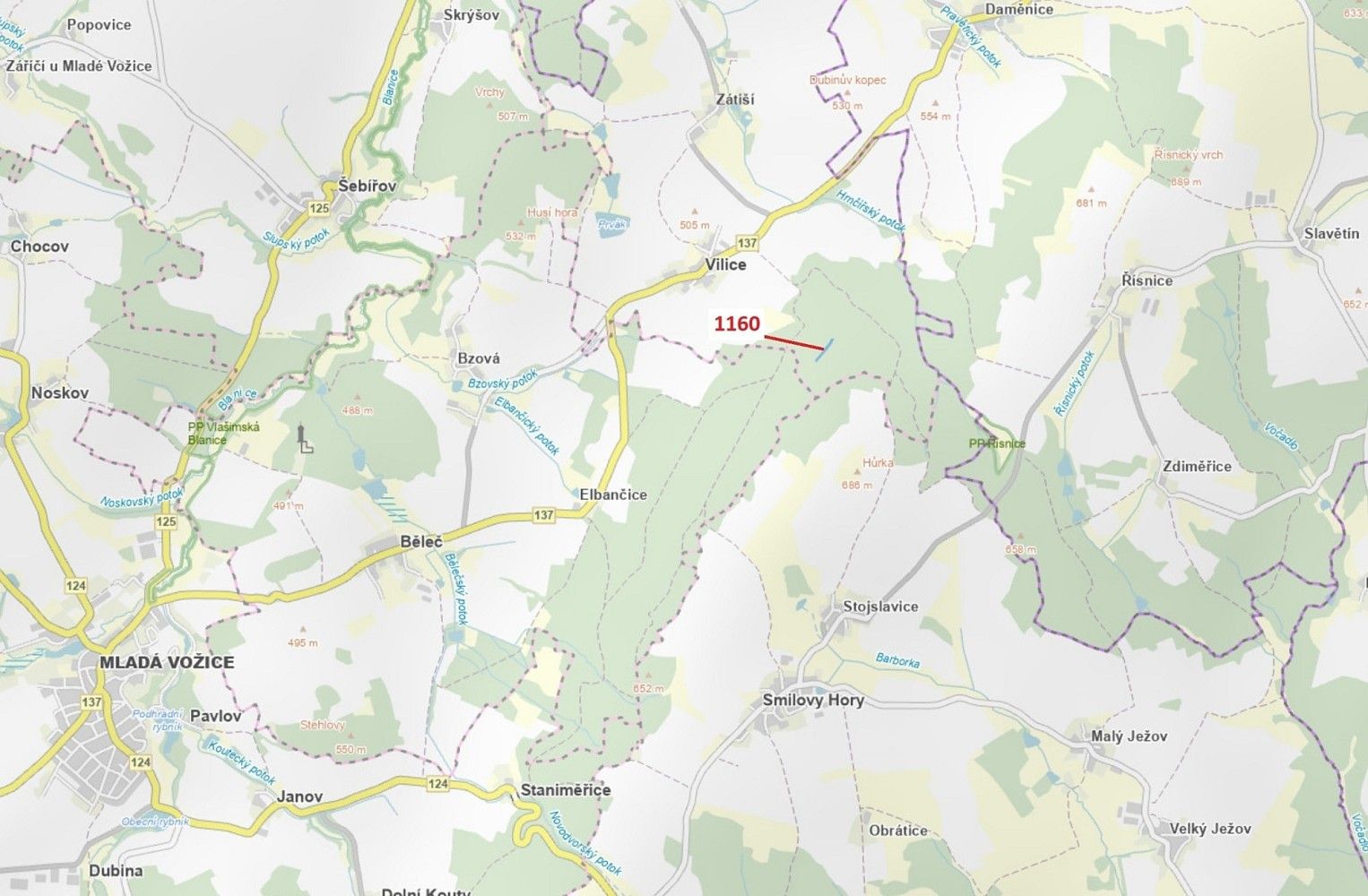 Les, 2 693 m²