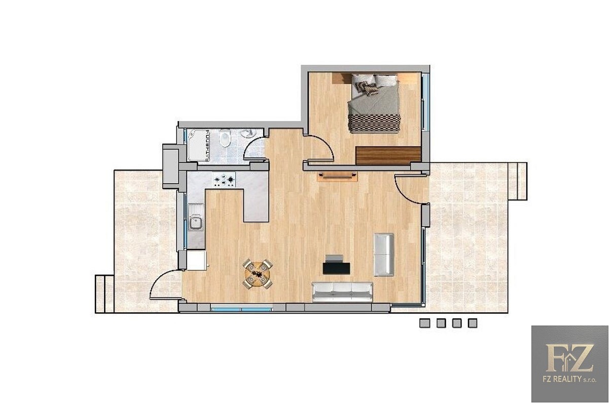 Prodej byt 2+kk - Boğaz, Kypr, 55 m² - 5