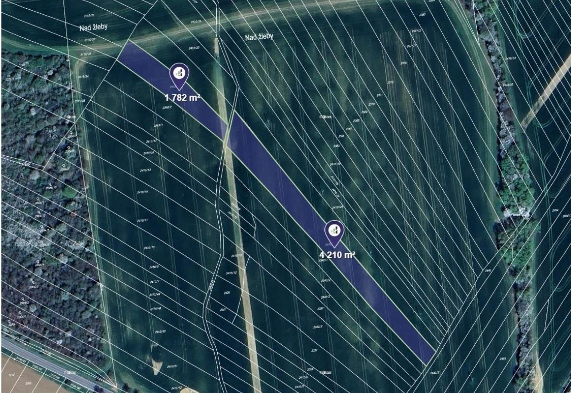 Zemědělské pozemky, Traplice, 2 996 m²