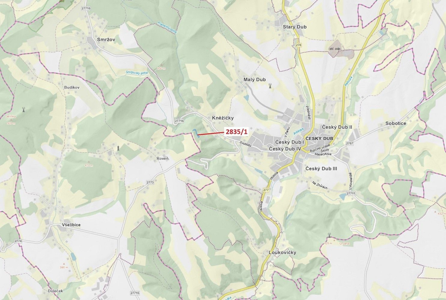 Les, 2 117 m²