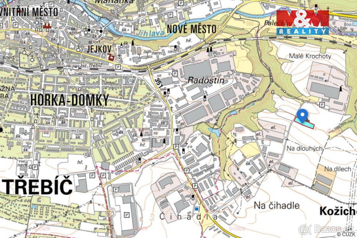 Prodej pozemek pro bydlení - Třebíč, 674 01