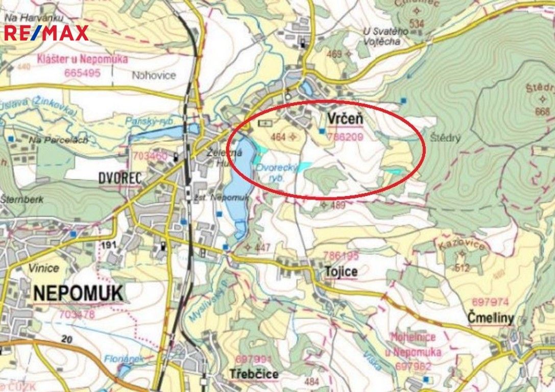 Zemědělské pozemky, Vrčeň, 19 m²