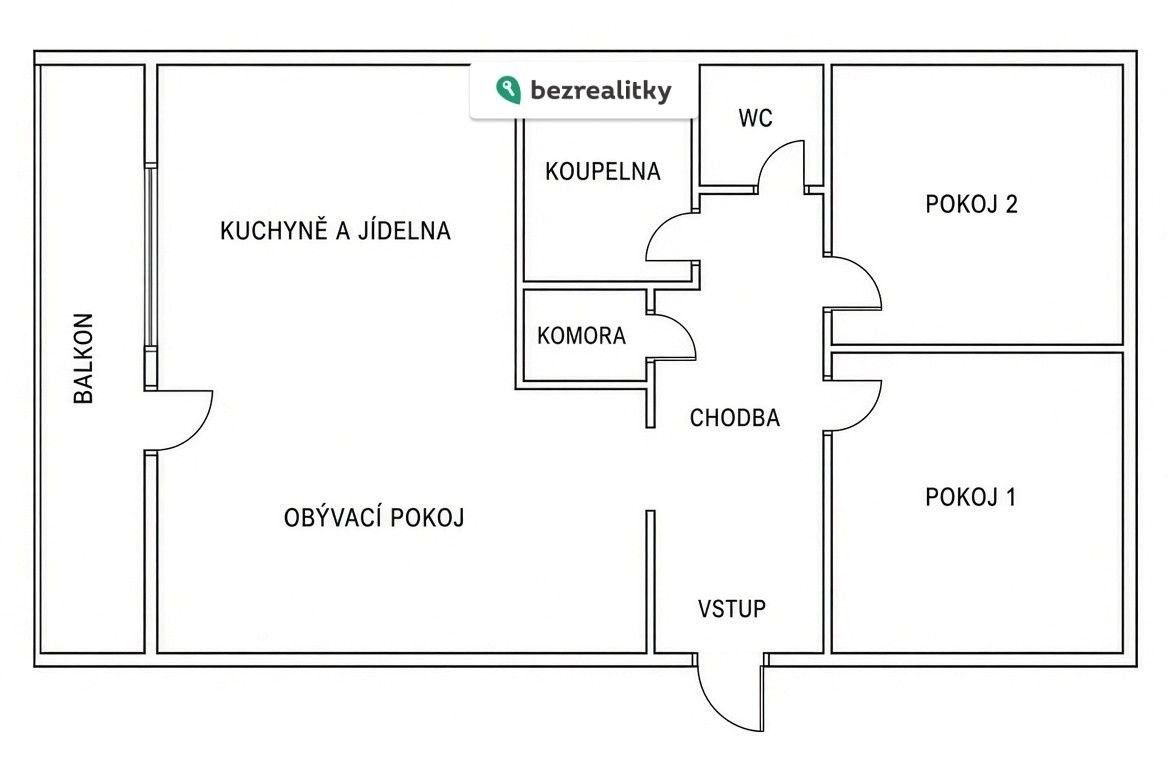 3+1, Šluknovská 315, Praha Střížkov, 71 m² - 1