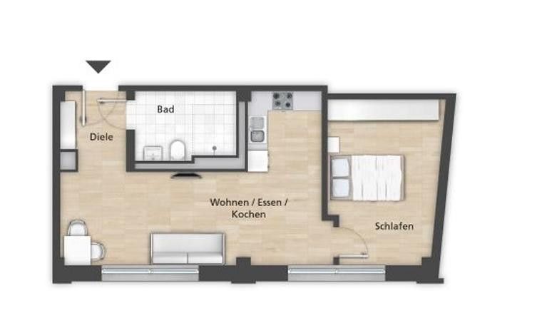 2+1, Steinbühler Str. 4-6 Nürnberg Gostenhof Bayern 90443, 45 m² - 1