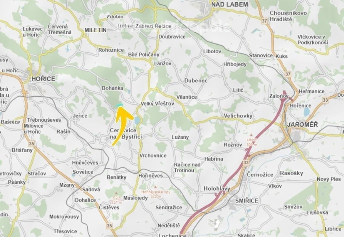 Prodej louka - Velký Vřešťov, 16 757 m²