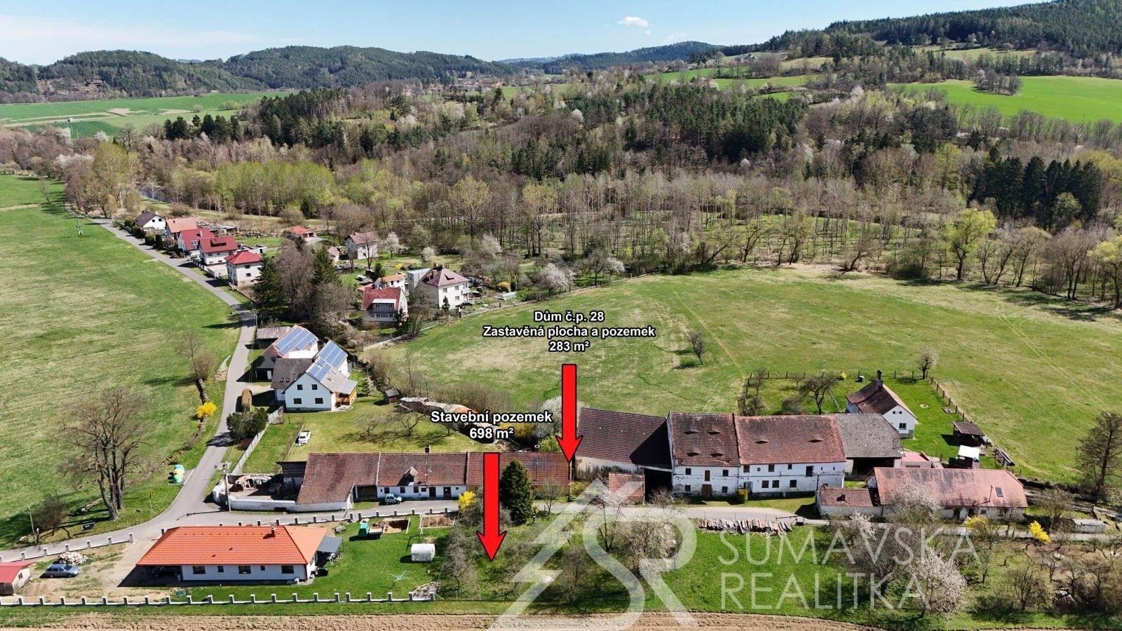 Prodej rodinný dům - Dobršín, 80 m²
