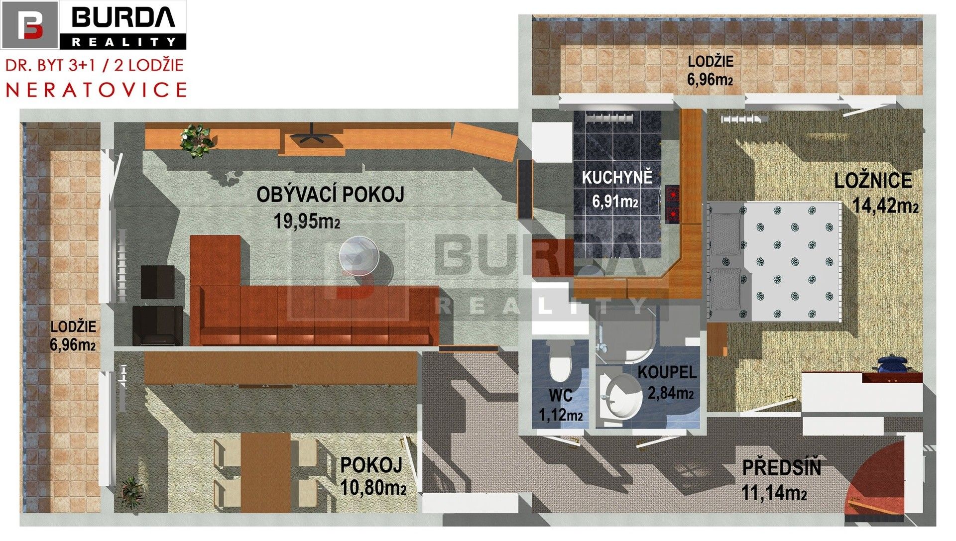 Prodej byt 3+1 - Na Skalkách, Neratovice, 81 m² - 5