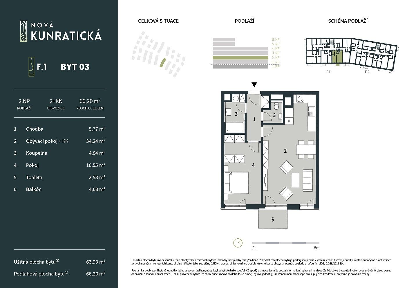 2+kk, Liberec, Liberecký kraj, 63,9 m² - 2