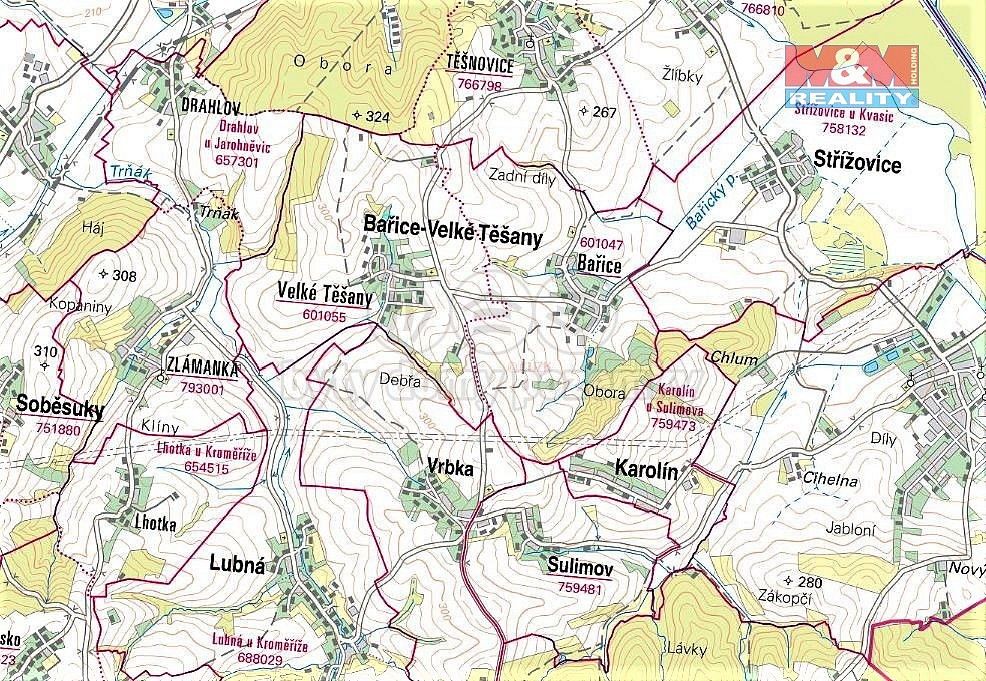 Prodej zahrada - Bařice-Velké Těšany - Velké Těšany, okres Kroměříž, Zlínský kraj - 5