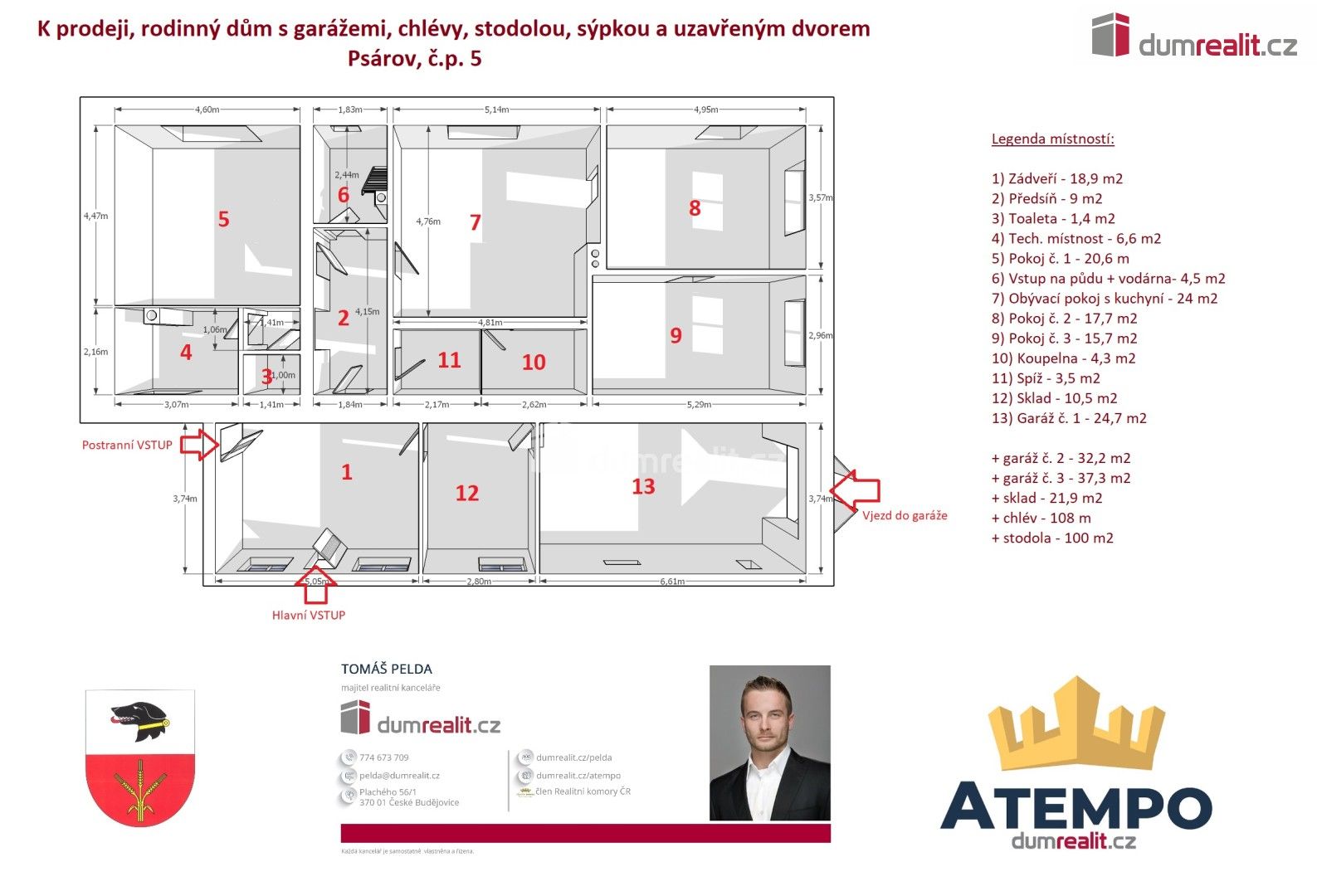 Rodinný dům · 486 m² · Psárov - 4