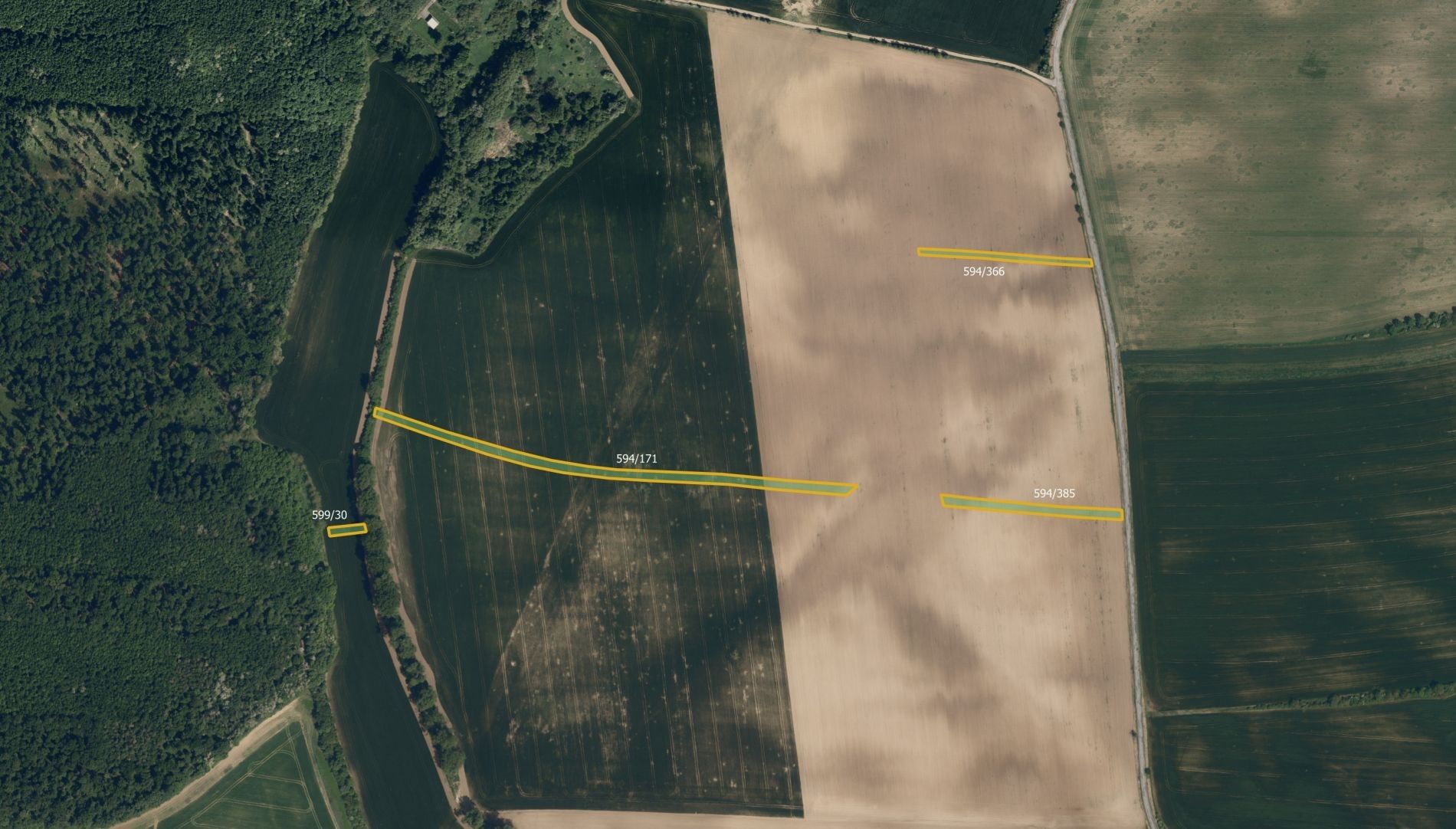 Zemědělské pozemky, Boršov, Kyjov