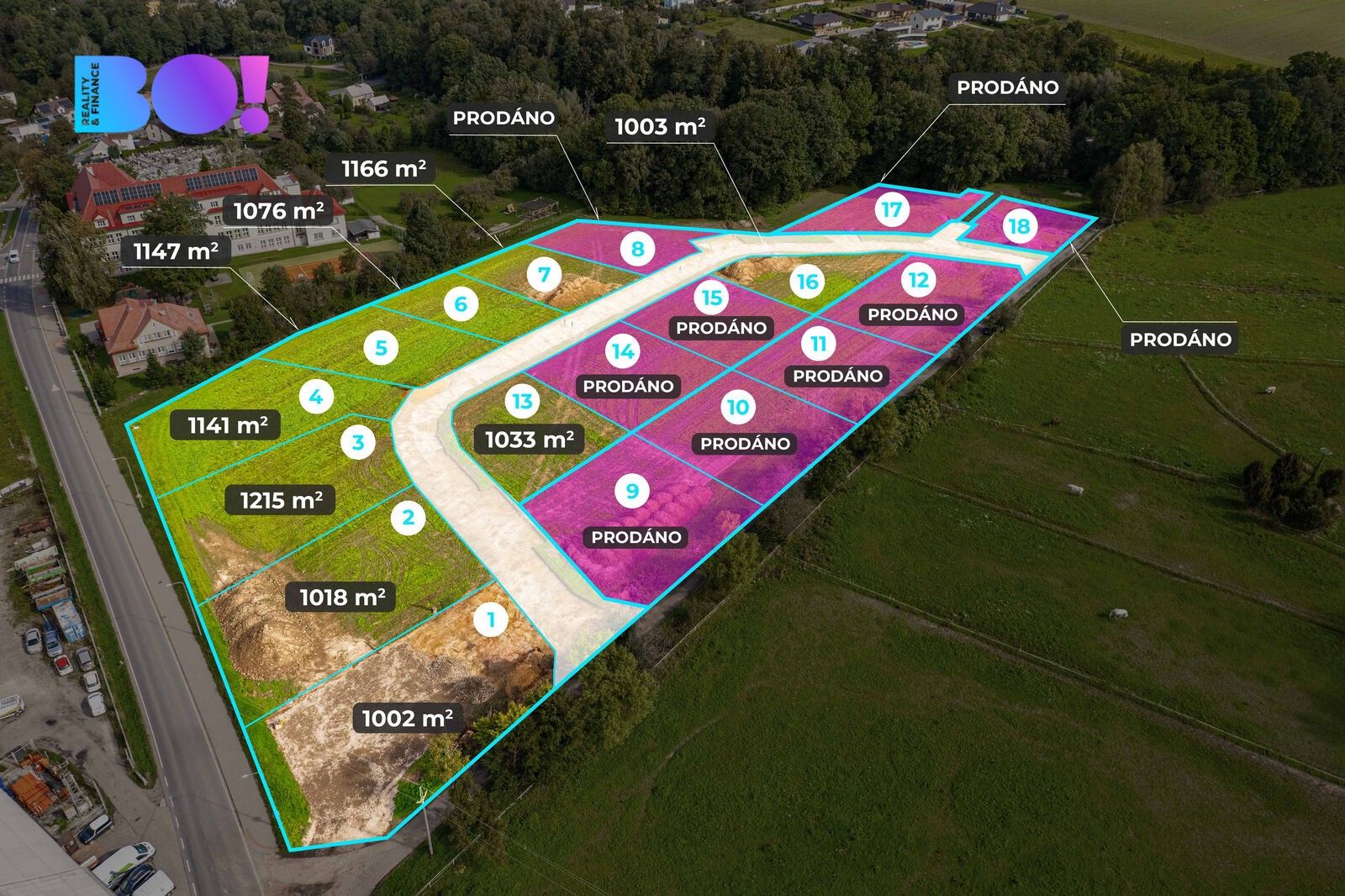 Pozemky pro bydlení, Havířov, 1 002 m² - 1