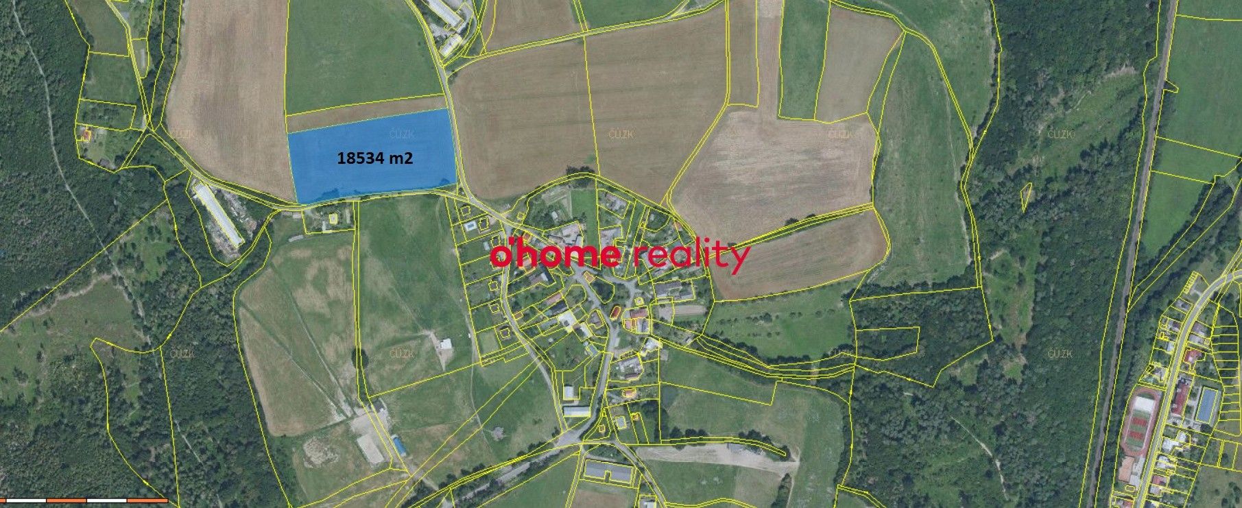 Zemědělské pozemky, Posluchov, Hlubočky