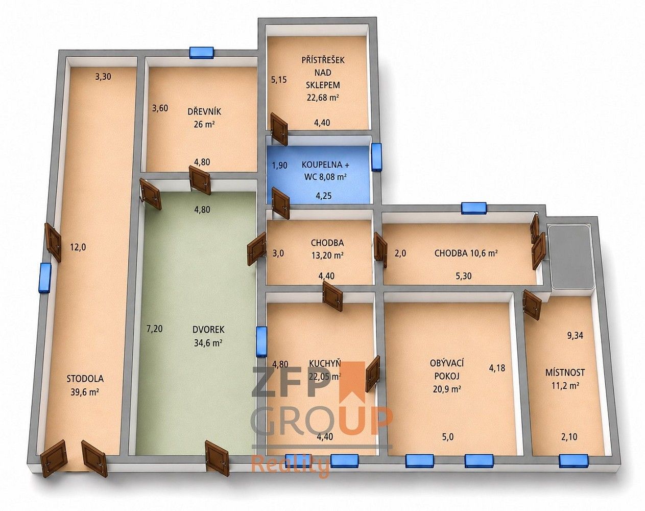 Rodinné domy, Chmelík, okres Svitavy, Pardubický kraj, 86 m² - 2