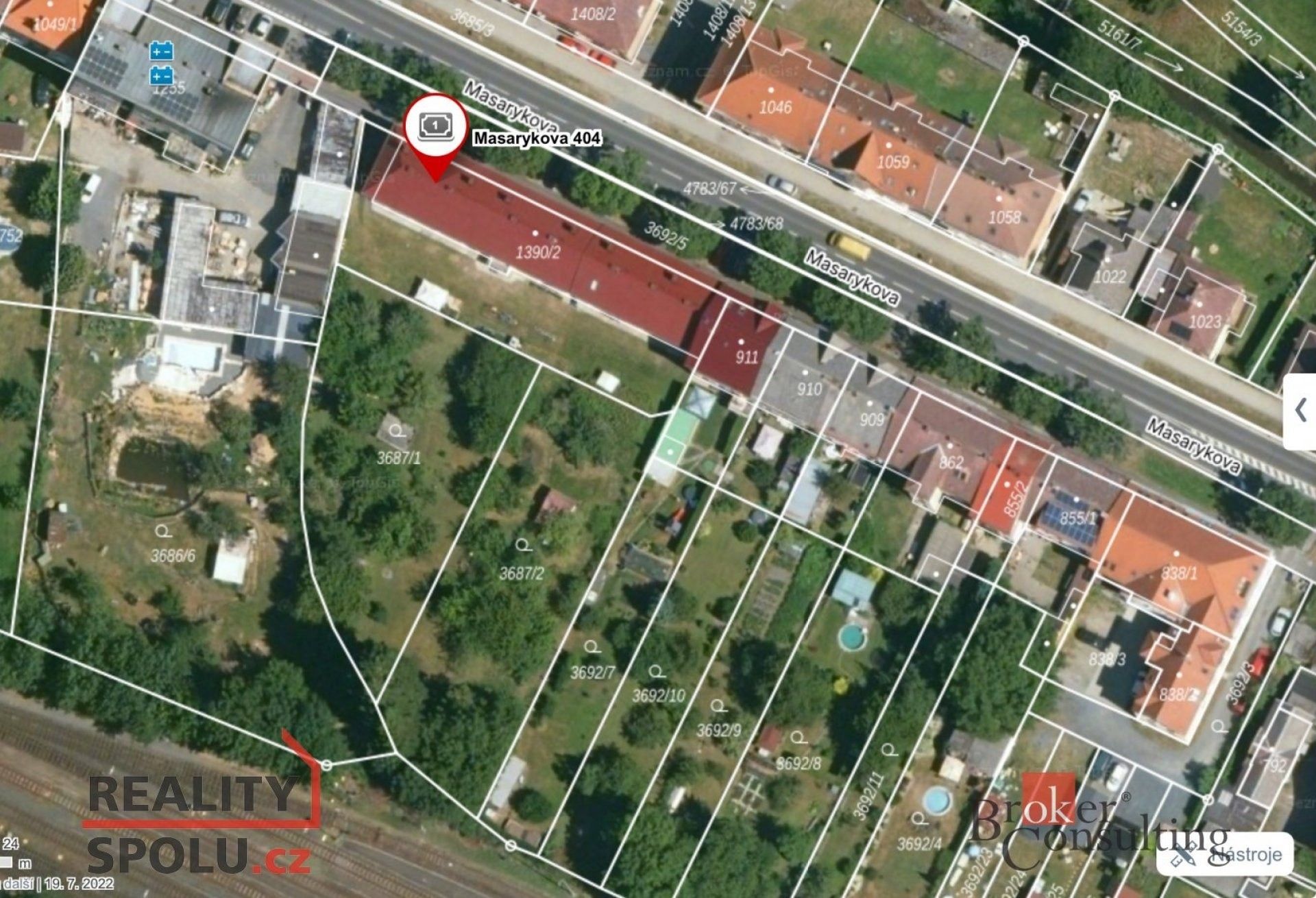 Prodej zahrada - Masarykova, Domažlice, 1 178 m²