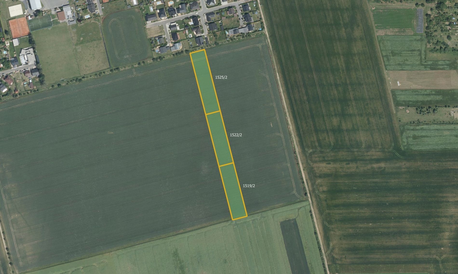 Zemědělské pozemky, Velký Týnec