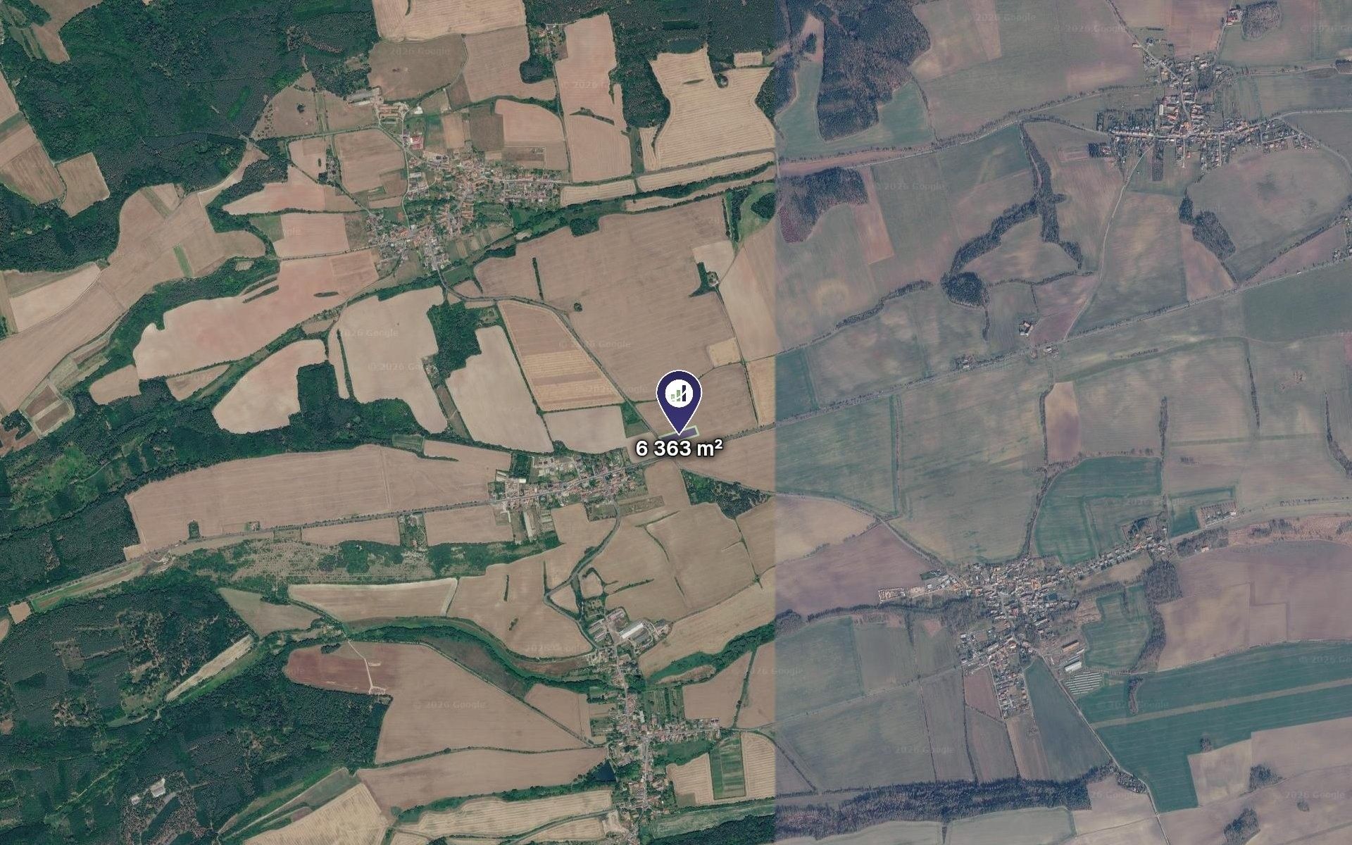 Zemědělské pozemky, Malíkovice, 2 121 m² - 2