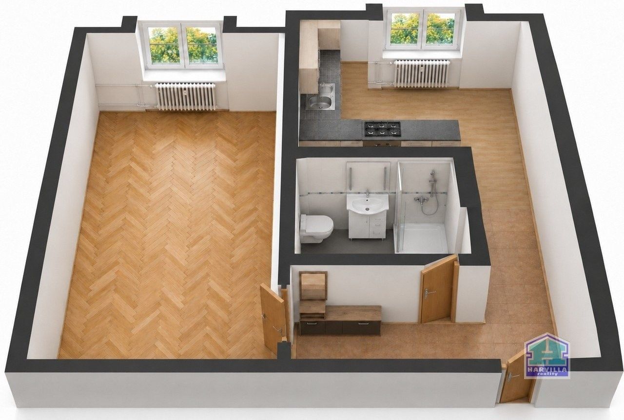 1+1, Spojovací 2049, Plzeň Východní Předměstí, 35 m² - 2
