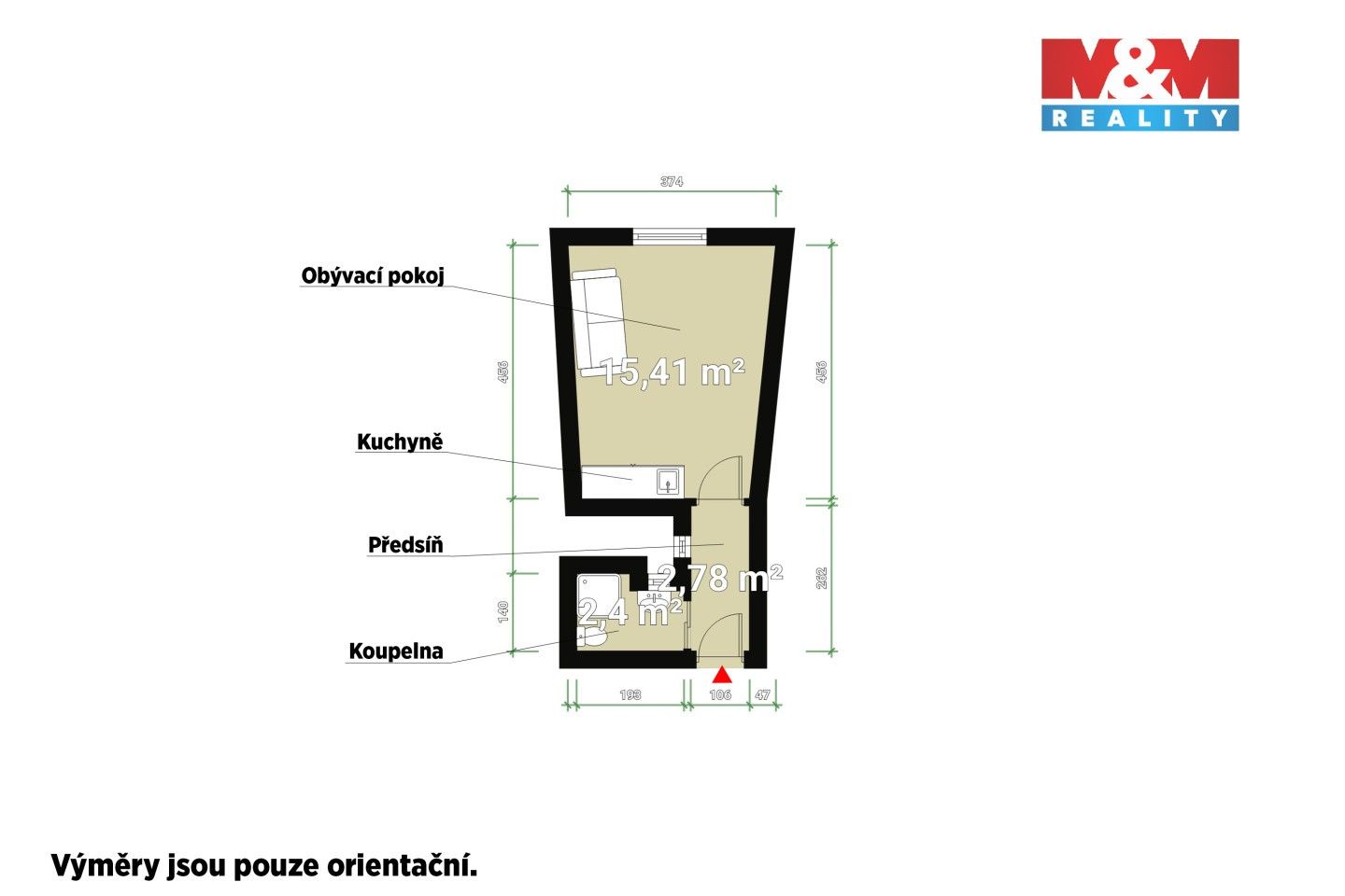 Pronájem byt 1+kk - Šafaříkovy sady, Plzeň, 23 m²